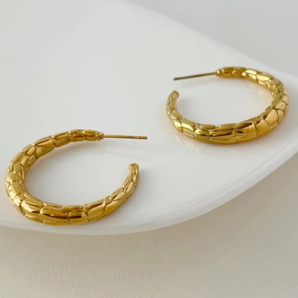 Snail round earrings - Picture 3 of 4